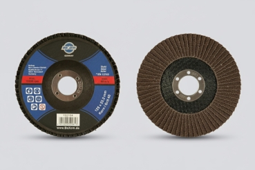 Preview: Fächerscheibe 125mm für Metall, Stahl und Holz Korn 40